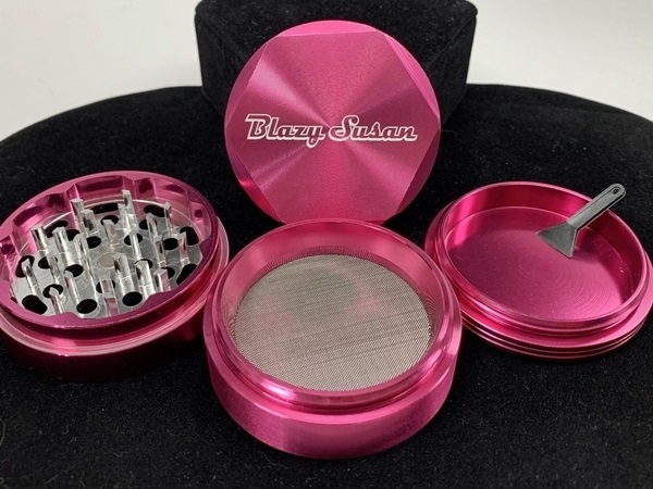 Pink four-piece grinder by Blazy Susan