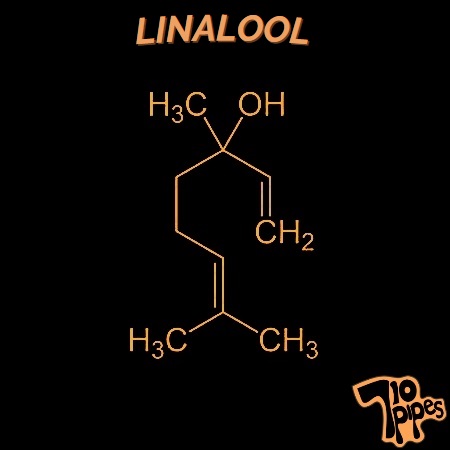 Linalool molecule symbol