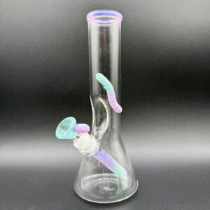 Emperial Glass Beaker- Teal/Purple