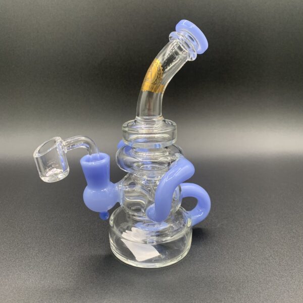 Illuminati Glass 7" Recycler Blue