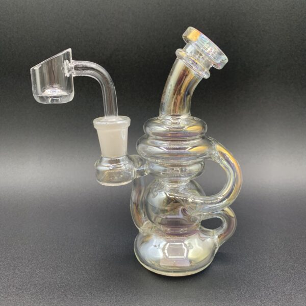 Illuminati Glass 6" Recycler Chrome