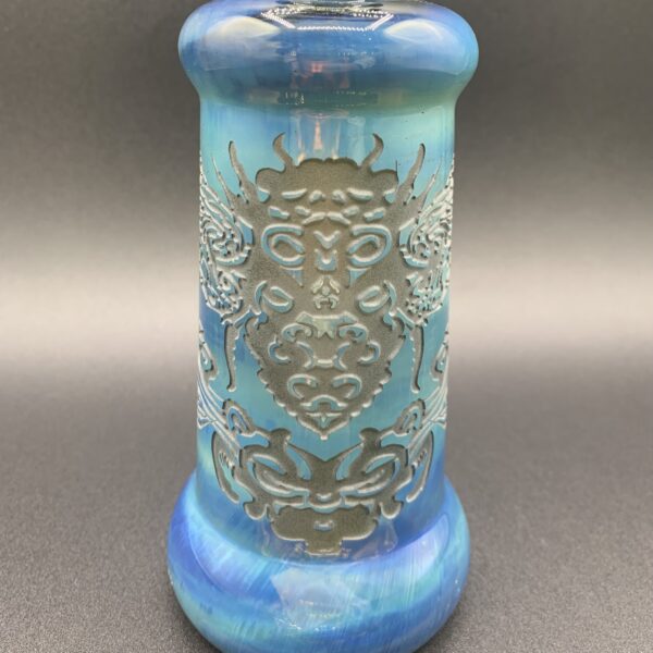 Illuminati Glass 10.5" Rig Etched Blue - Image 2