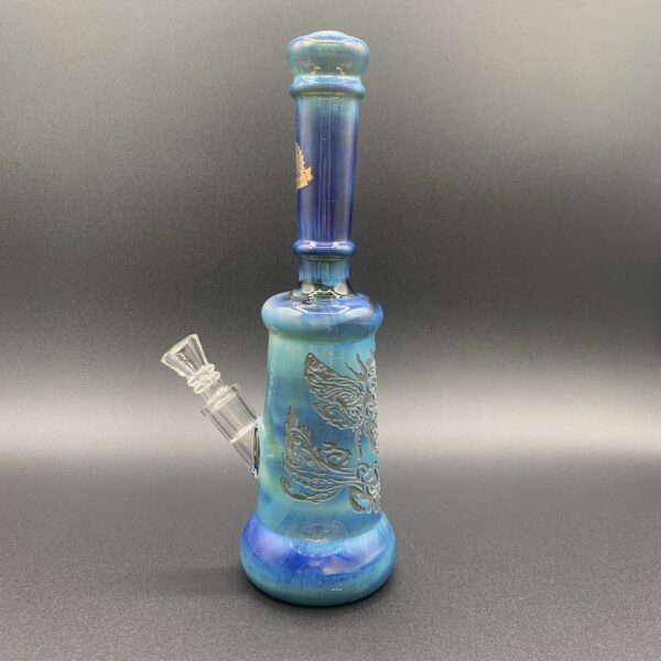 Illuminati Glass 10.5" Rig Etched Blue