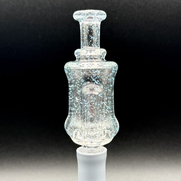 Kadabra Clear/Crushed Opal Pivot Bubbler