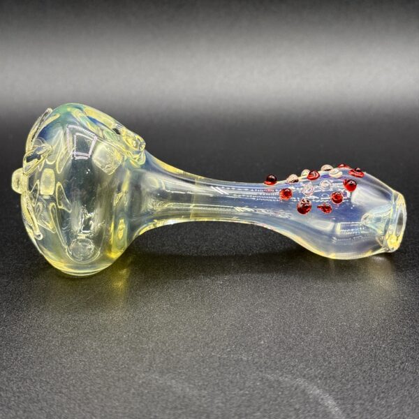 4" Glow in the Dark Pandora Flower Hand Pipe - Image 2