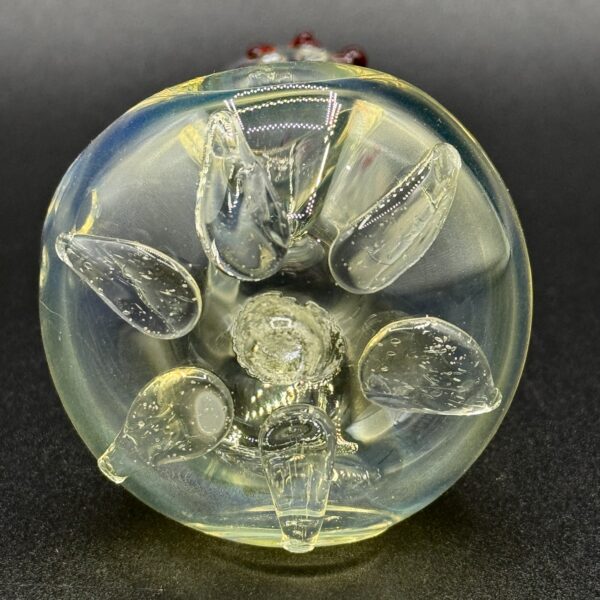 4" Glow in the Dark Pandora Flower Hand Pipe - Image 3